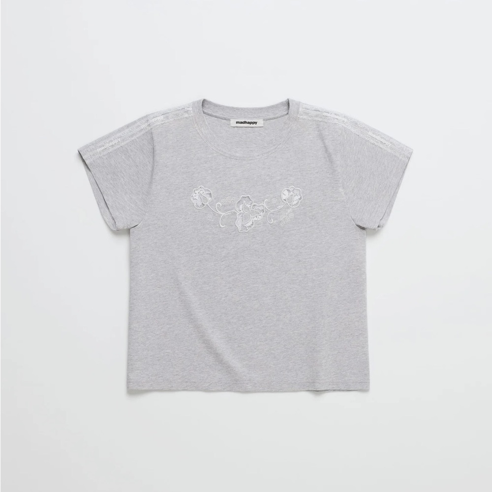 Madhappy Lace Trim Shrunken Tee